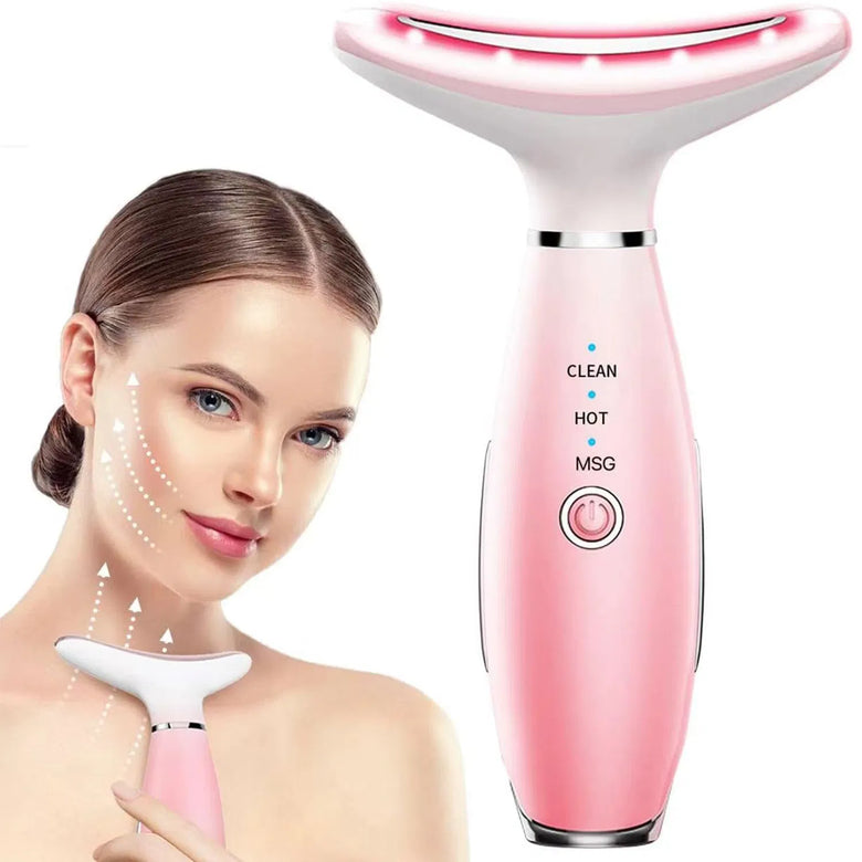 ThermaLift 3-in-1 neck and face massager with heat and vibration